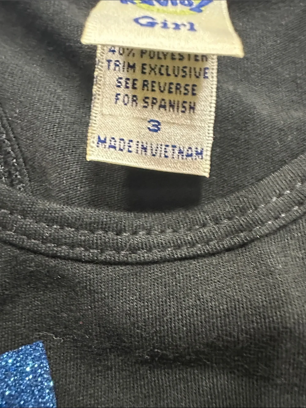 Justice black tank